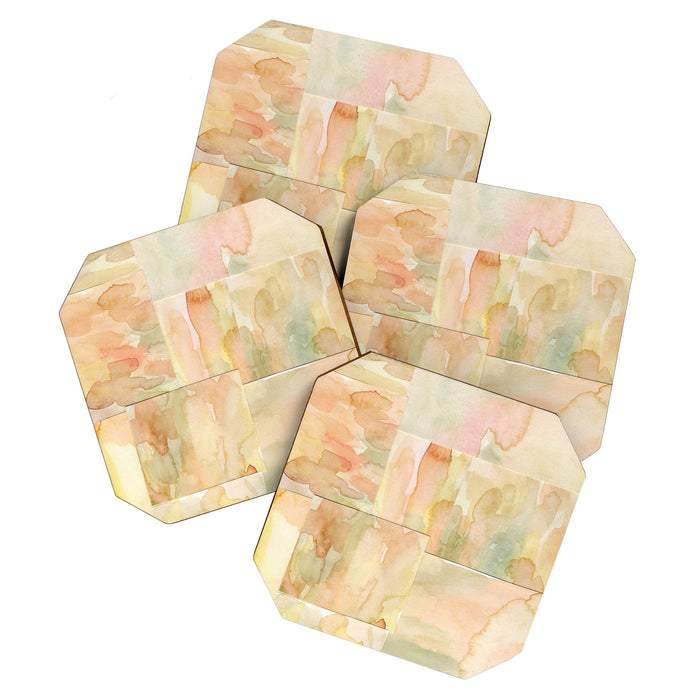Watercolor Abstract composition 2 Coaster Gallery Image 1