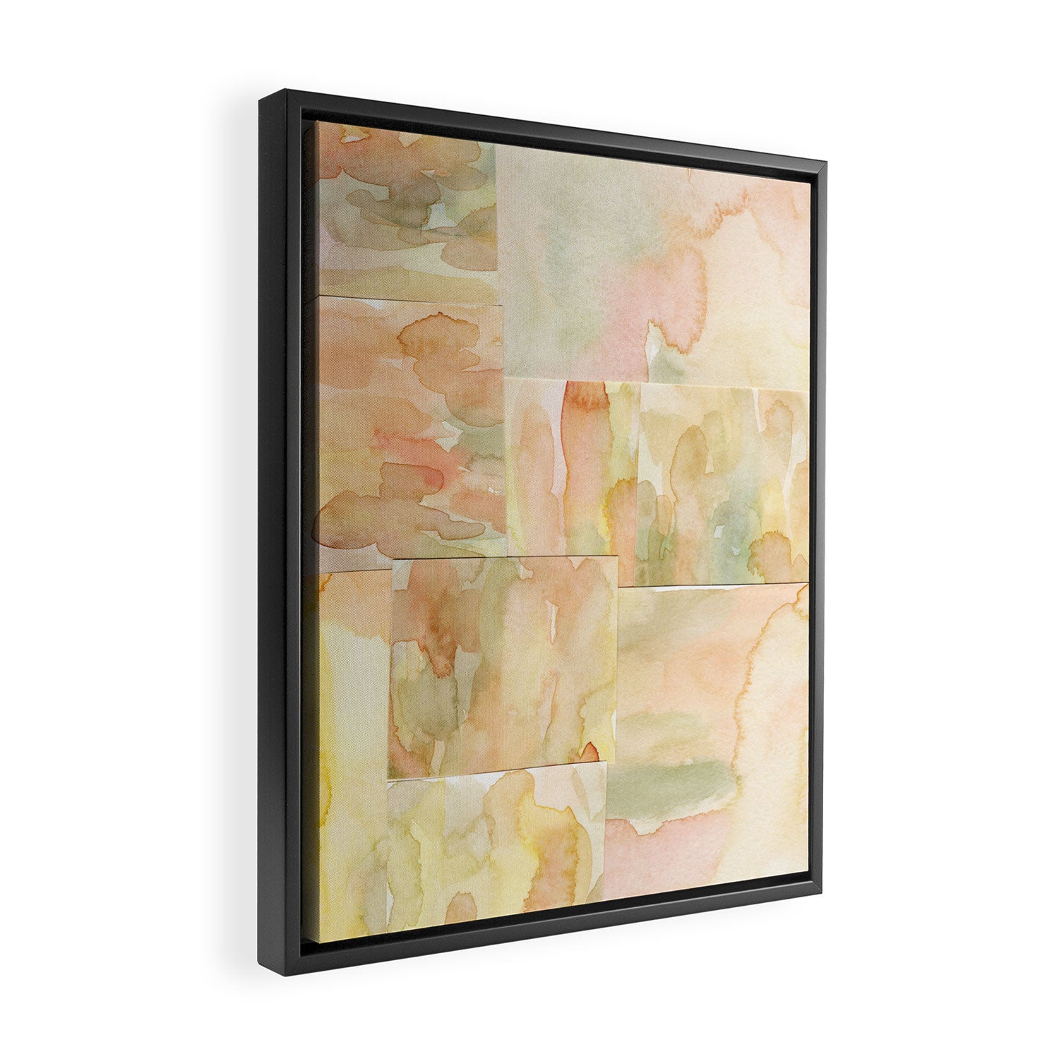 Watercolor Abstract composition 2 Framed Canvas Print Gallery Image 2