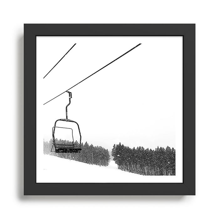 Ski Lifts Views Framed Art Print Gallery Image 1