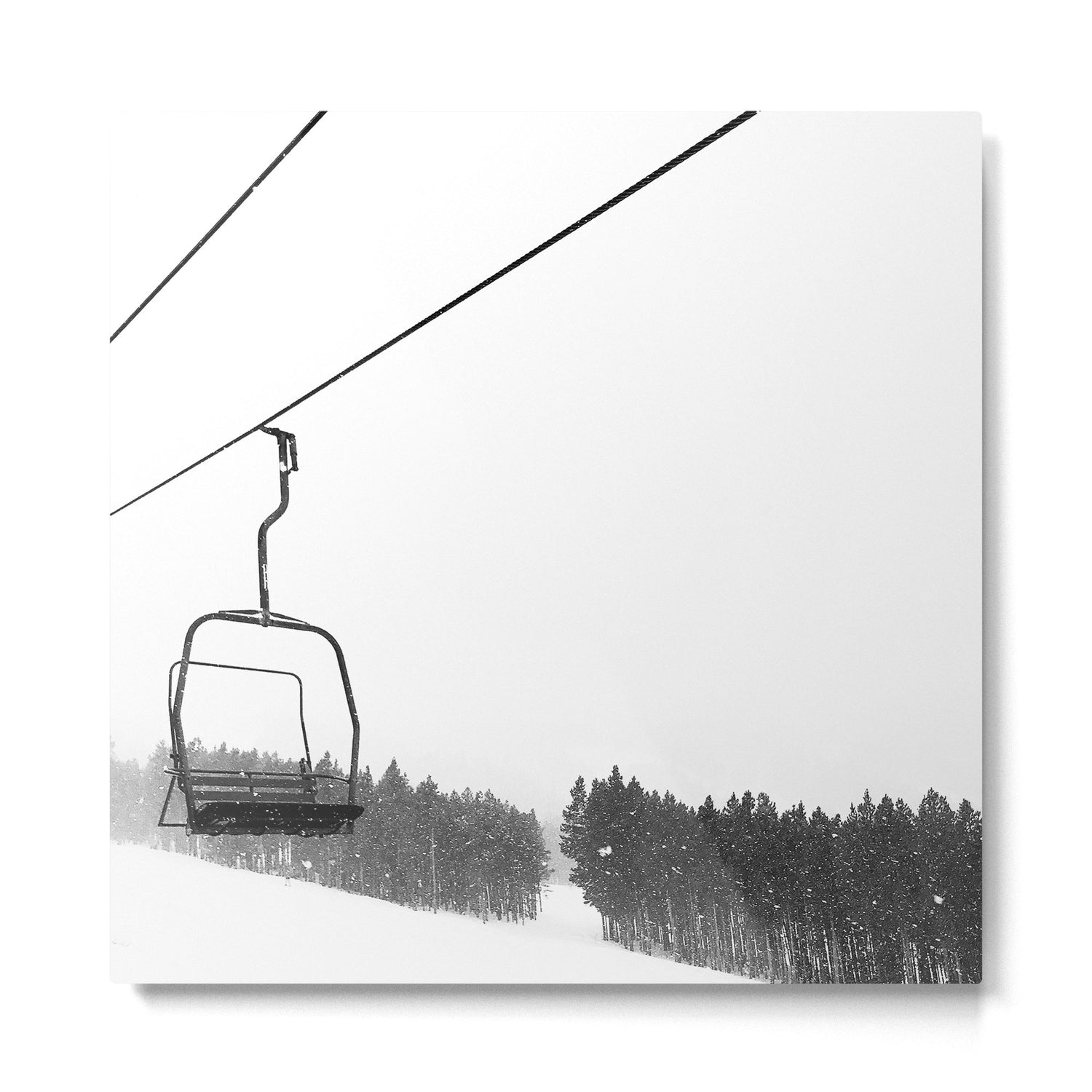 Ski Lifts Views Metal Print Gallery Image 2