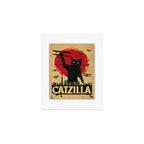 Catzilla vintage poster Art Print Gallery Image 1