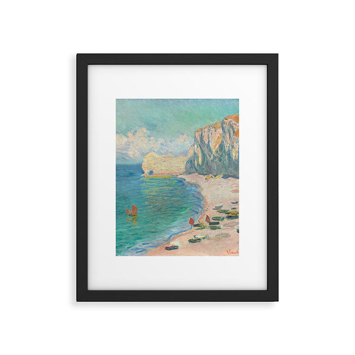 Claude Monet beach Framed Art Print Gallery Image 1
