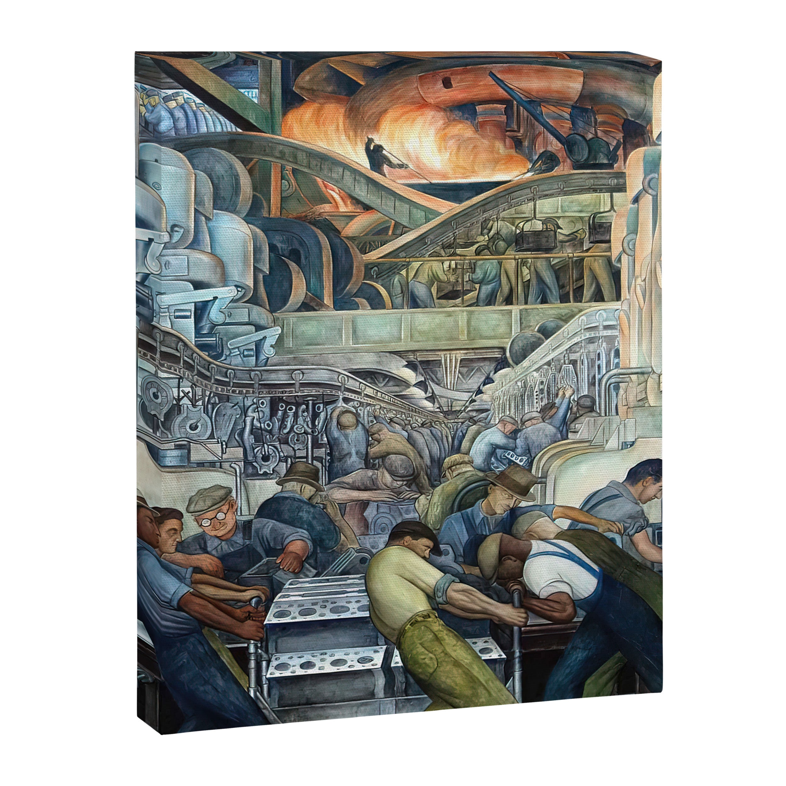 Diego Rivera Murals of the National Palace II Canvas Print Gallery Image 6