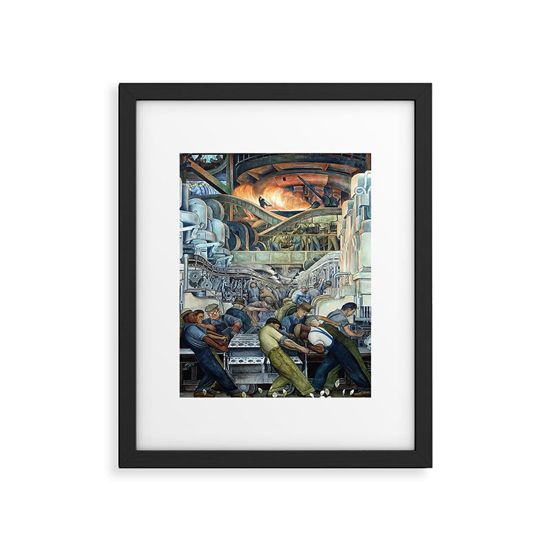 Diego Rivera Murals of the National Palace II Framed Art Print Gallery Image 5