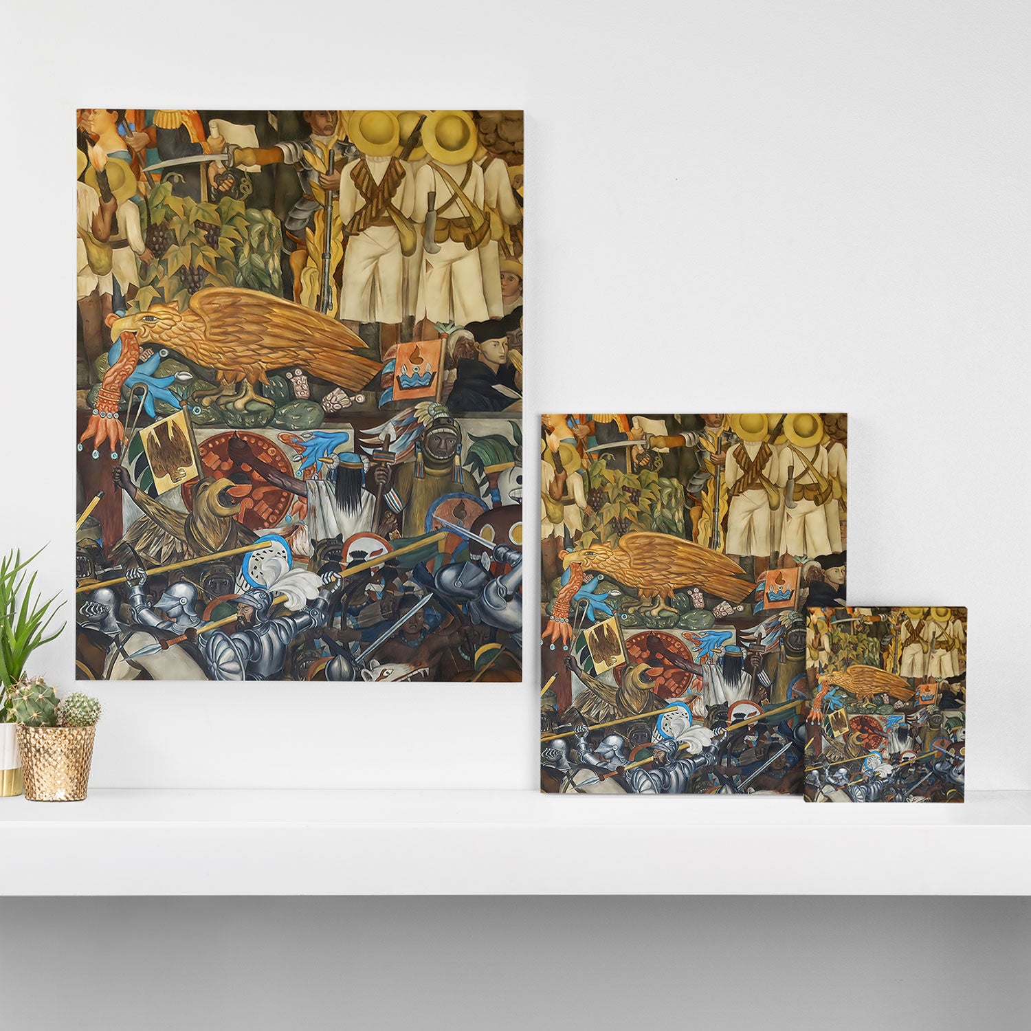 Diego Rivera Murals of the National Palace II Canvas Print Gallery Image 3