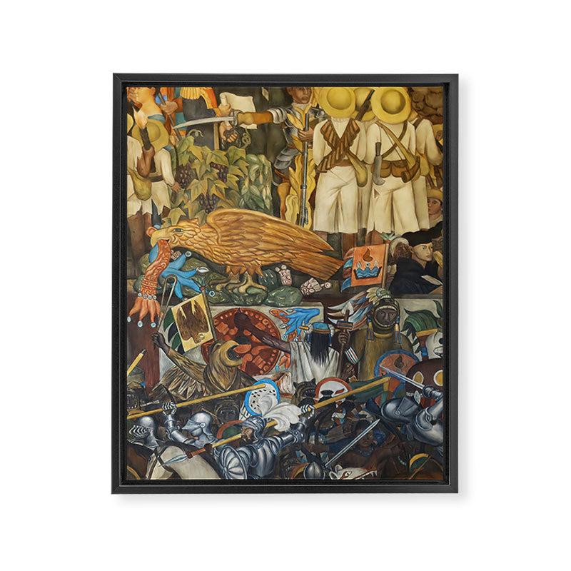 Diego Rivera Murals of the National Palace II Framed Canvas Print Gallery Image 6