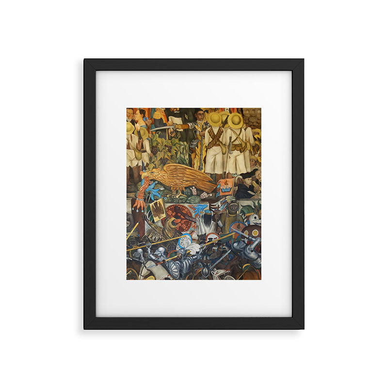 Diego Rivera Murals of the National Palace II Framed Art Print Gallery Image 4