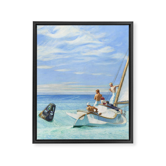 Edward Hopper Ground Swell 1939 Framed Canvas Print Gallery Image 1