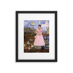 Frida Kahlo Self-portrait on the border line between Mexico and the United States, 1932 Framed Art Print Gallery Image 5