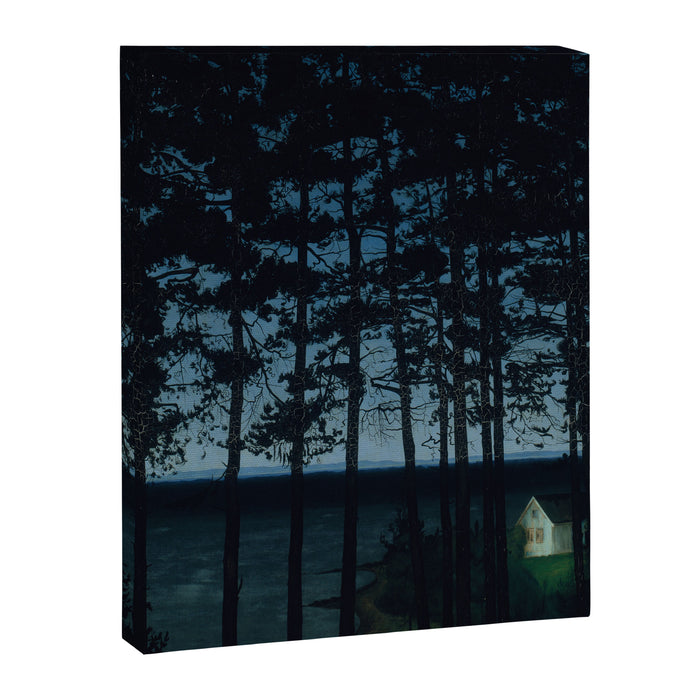 Harald Sohlberg  Fishermanâs Cottage Canvas Print Gallery Image 1