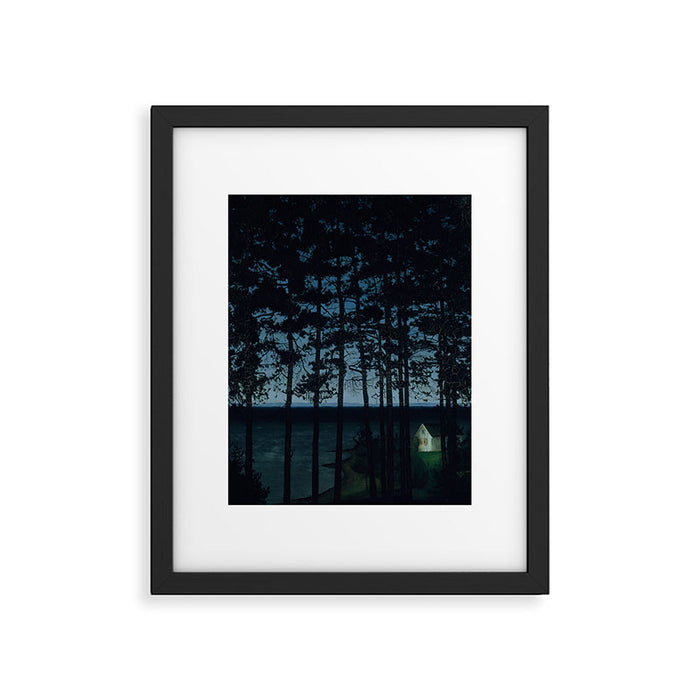 Harald Sohlberg  Fishermanâs Cottage Framed Art Print Gallery Image 1