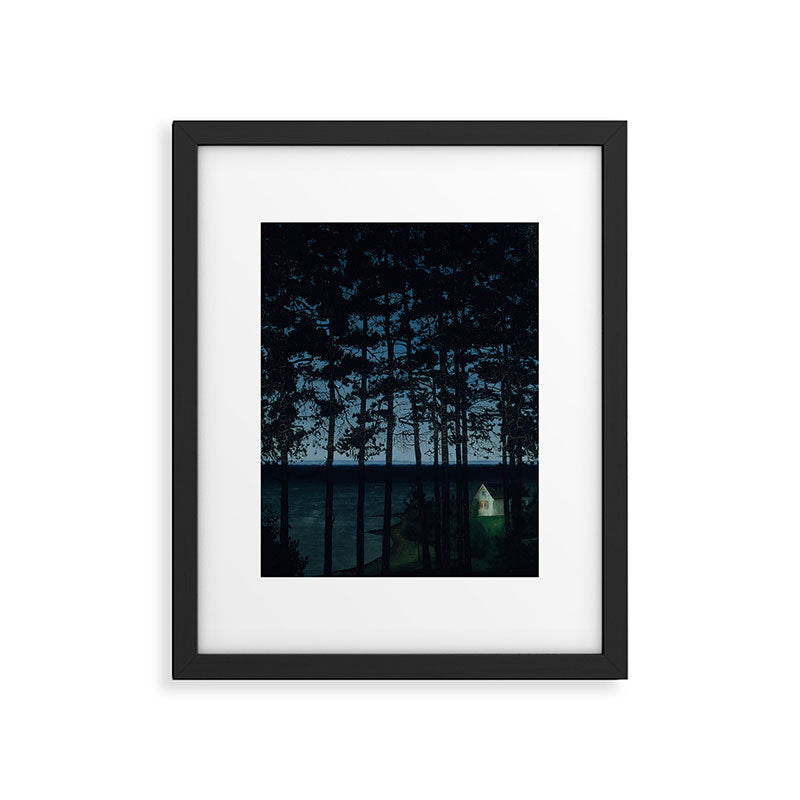 Harald Sohlberg  Fishermanâs Cottage Framed Art Print Gallery Image 5