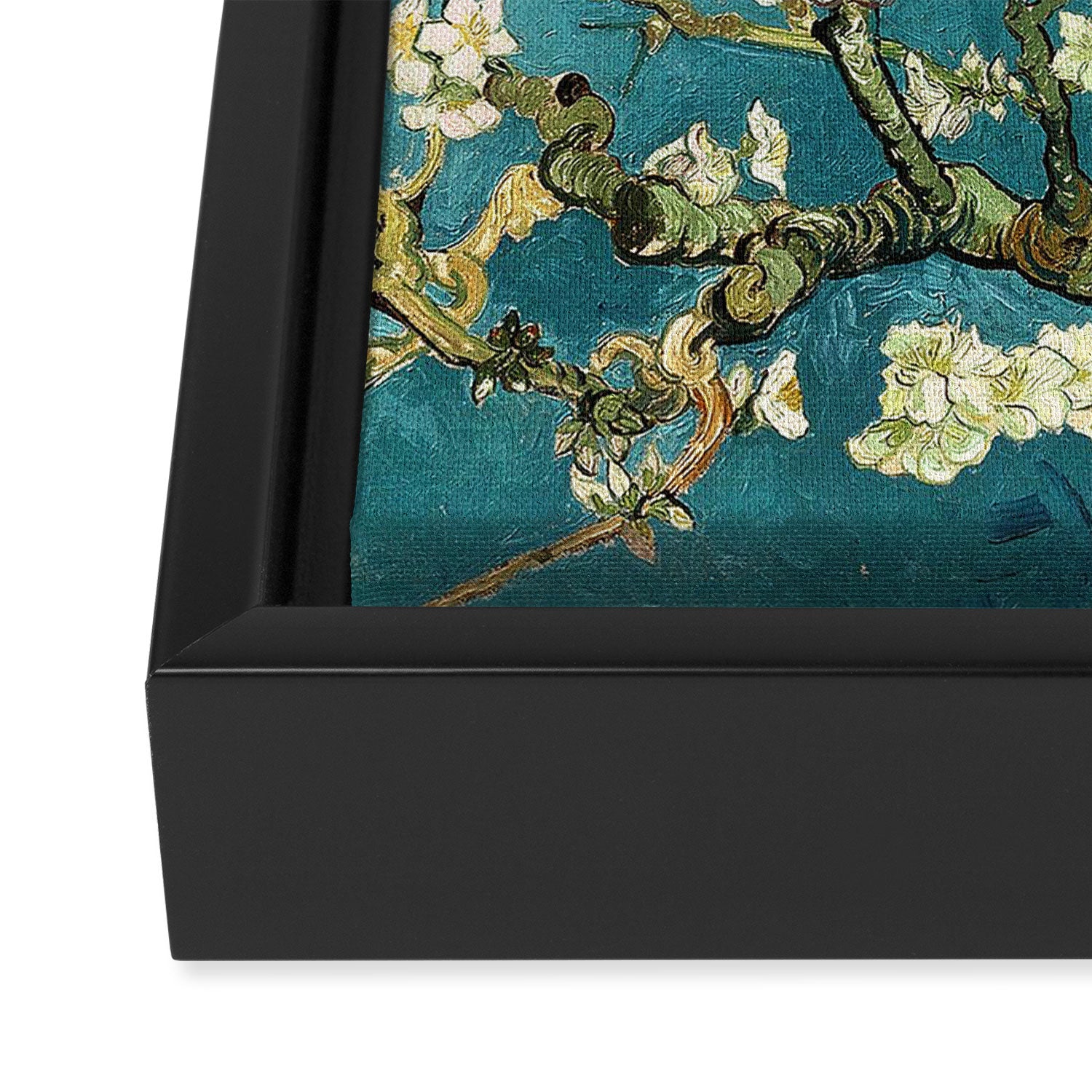 HD Vincent Van Gogh Almond Blossoms Framed Canvas Print Gallery Image 3