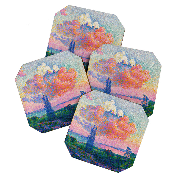 Henri Edmond Cross The Pink Cloud (1896) painting in high resolution  Coaster Gallery Image 1