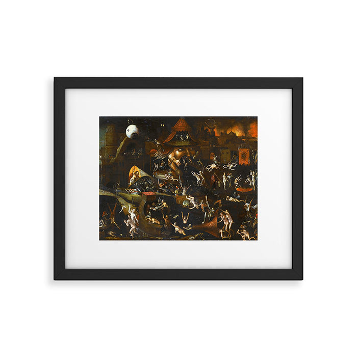 Hieronymus Bosch The Harrowing of Hell Framed Art Print Gallery Image 1