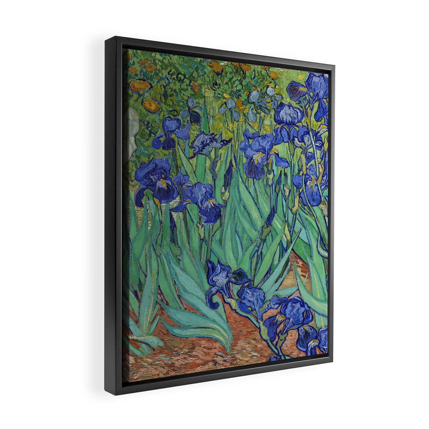 Iris (1889) by Vincent Van Gogh. Original from the J. Paul Getty Museum. Framed Canvas Print Gallery Image 2