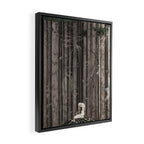 kay nielsen And then she lay on a little green patch in the midst of the gloomy thick wood Framed Canvas Print Gallery Image 2
