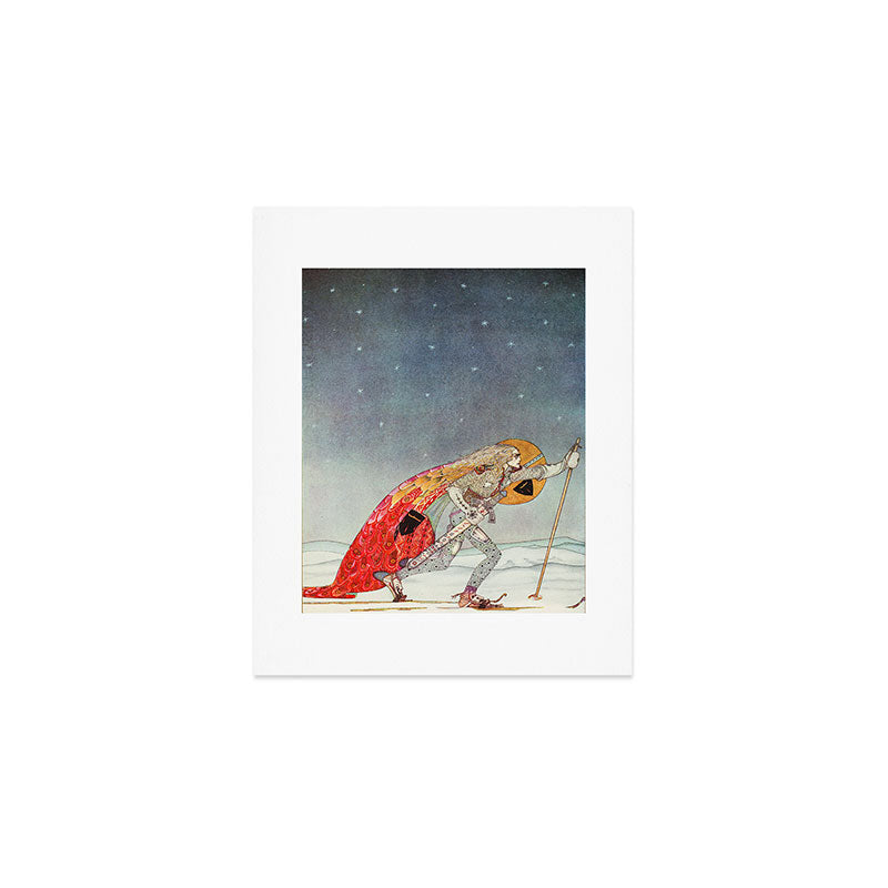 kay nielsen So the man gave her a pair of snow shoes Art Print Gallery Image 1