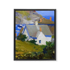Monhegan Houses Maine by Edward Hopper 1916-1919 Framed Canvas Print Gallery Image 6