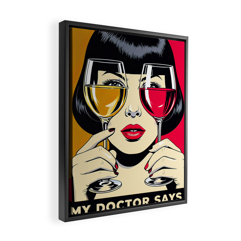 My doctor says I need glasses Framed Canvas Print Gallery Image 2