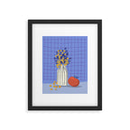 Still life with flowers and fruit Framed Art Print Gallery Image 5