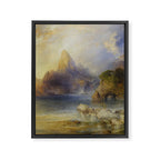 The Lotus Eaters by Thomas Moran Framed Canvas Print Gallery Image 6
