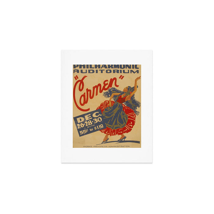 Vintage travel poster opera carmen Art Print Gallery Image 1