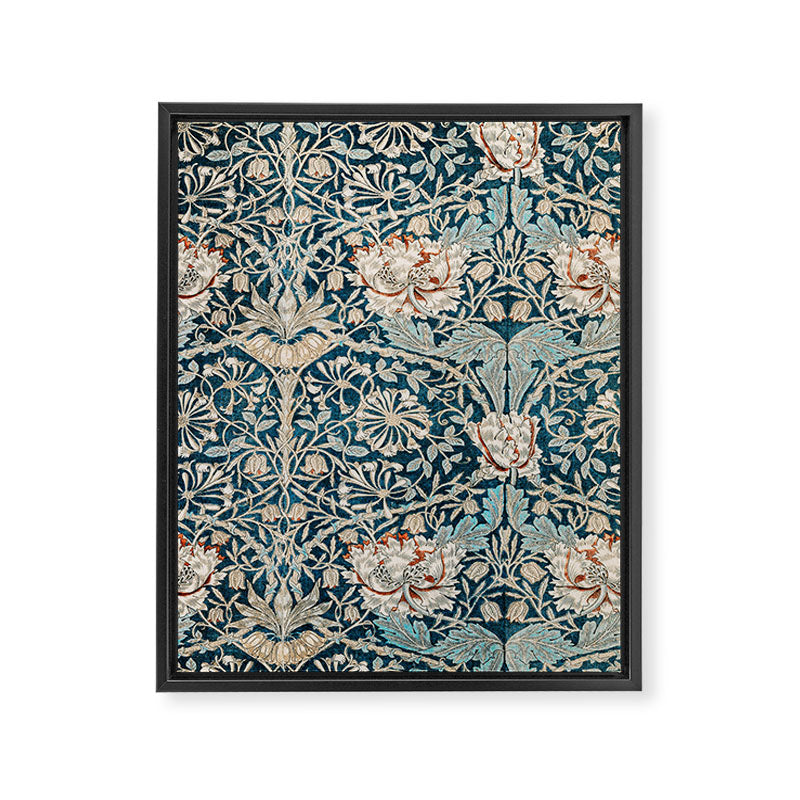 William Morris Honeysuckle pattern 1876 Framed Canvas Print Gallery Image 8