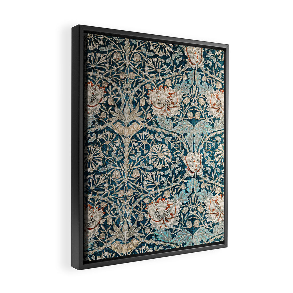William Morris Honeysuckle pattern 1876 Framed Canvas Print Gallery Image 2