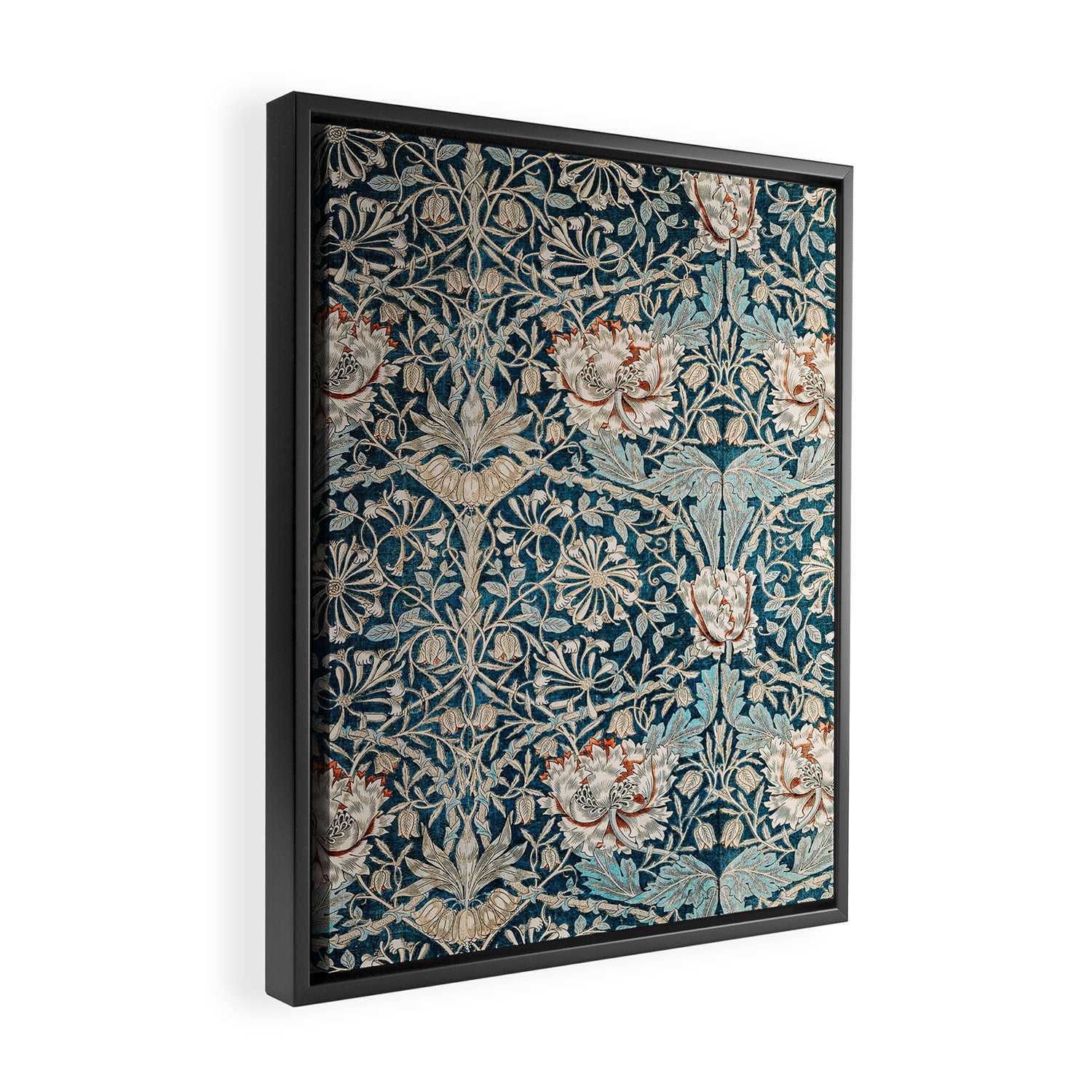 William Morris Honeysuckle pattern 1876 Framed Canvas Print Gallery Image 2