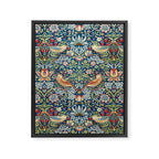 William Morris  Strawberry Thief Framed Canvas Print Gallery Image 8