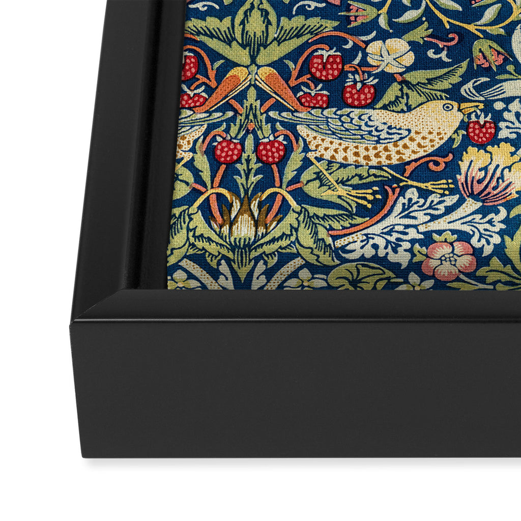 William Morris  Strawberry Thief Special edition 2023 restored with artificial intelligence Framed Canvas Print Gallery Image 3