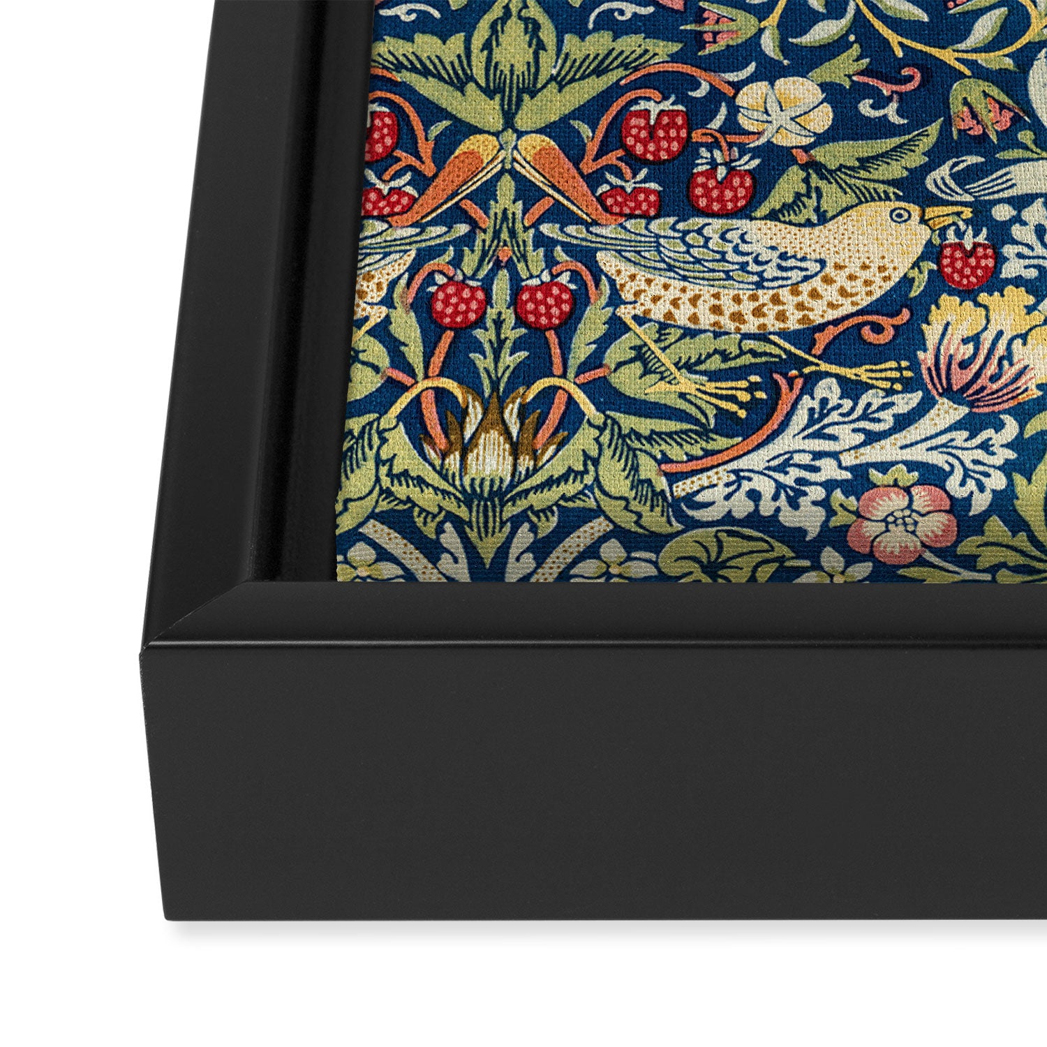 William Morris  Strawberry Thief Special edition 2023 restored with artificial intelligence Framed Canvas Print Gallery Image 3