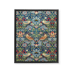 William Morris  Strawberry Thief Special edition 2023 restored with artificial intelligence Framed Canvas Print Gallery Image 8