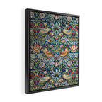 William Morris  Strawberry Thief Special edition 2023 restored with artificial intelligence Framed Canvas Print Gallery Image 2