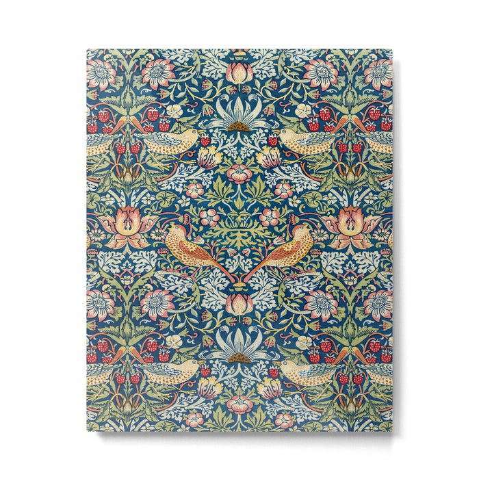 William Morris  Strawberry Thief Special edition 2023 restored with artificial intelligence Metal Print Gallery Image 1