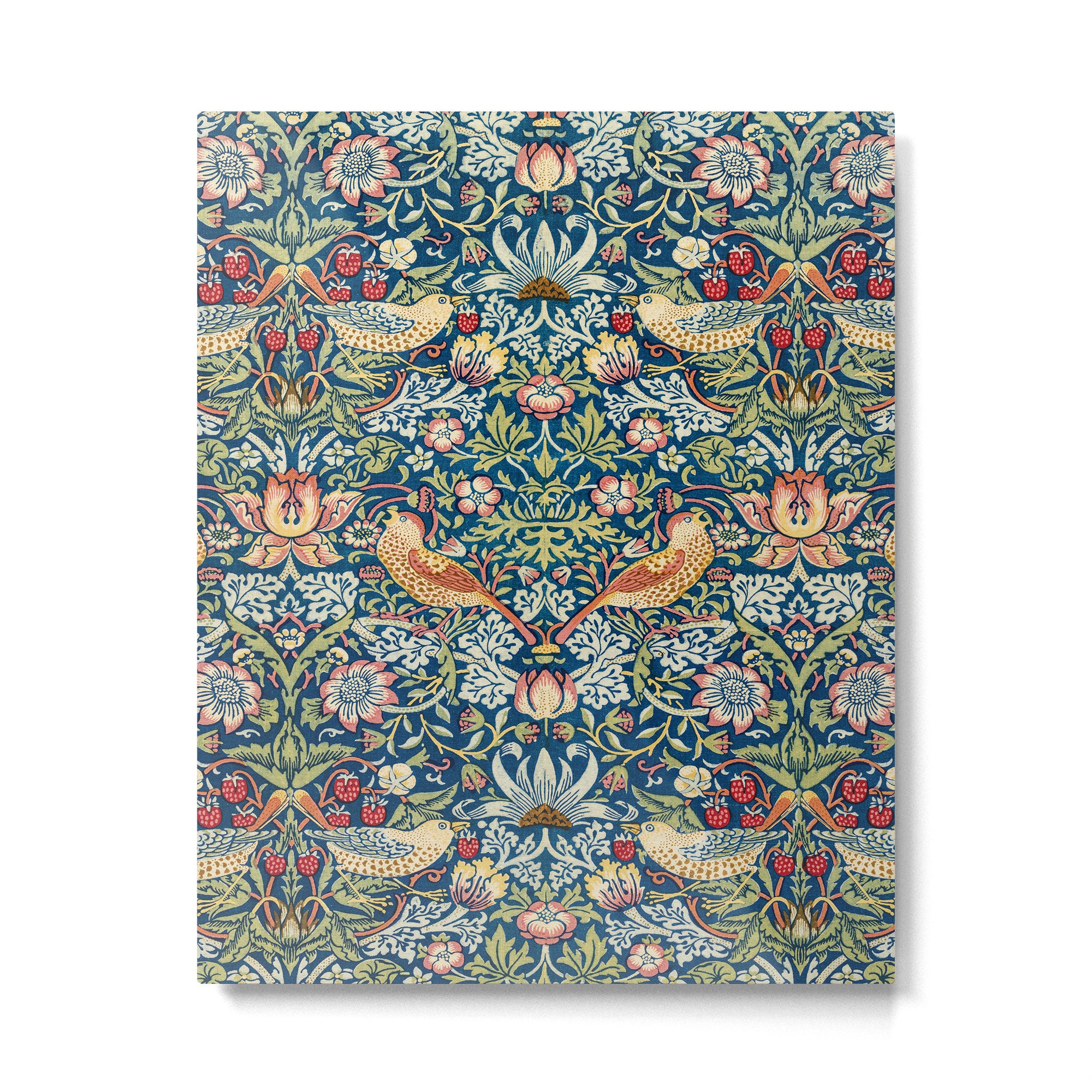 William Morris  Strawberry Thief Special edition 2023 restored with artificial intelligence Metal Print Gallery Image 6