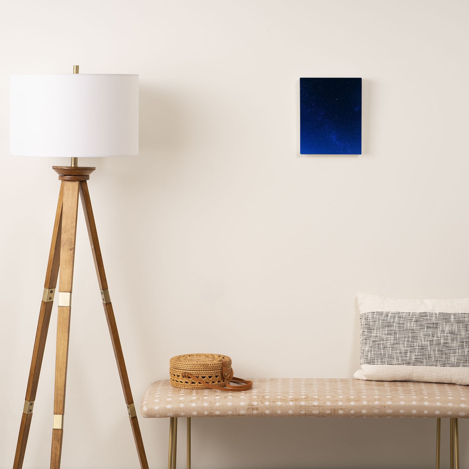 Blue Night Sky (Color) Canvas Print Gallery Image 2