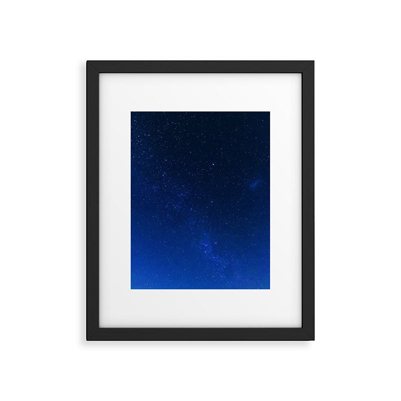 Blue Night Sky (Color) Framed Art Print Gallery Image 6