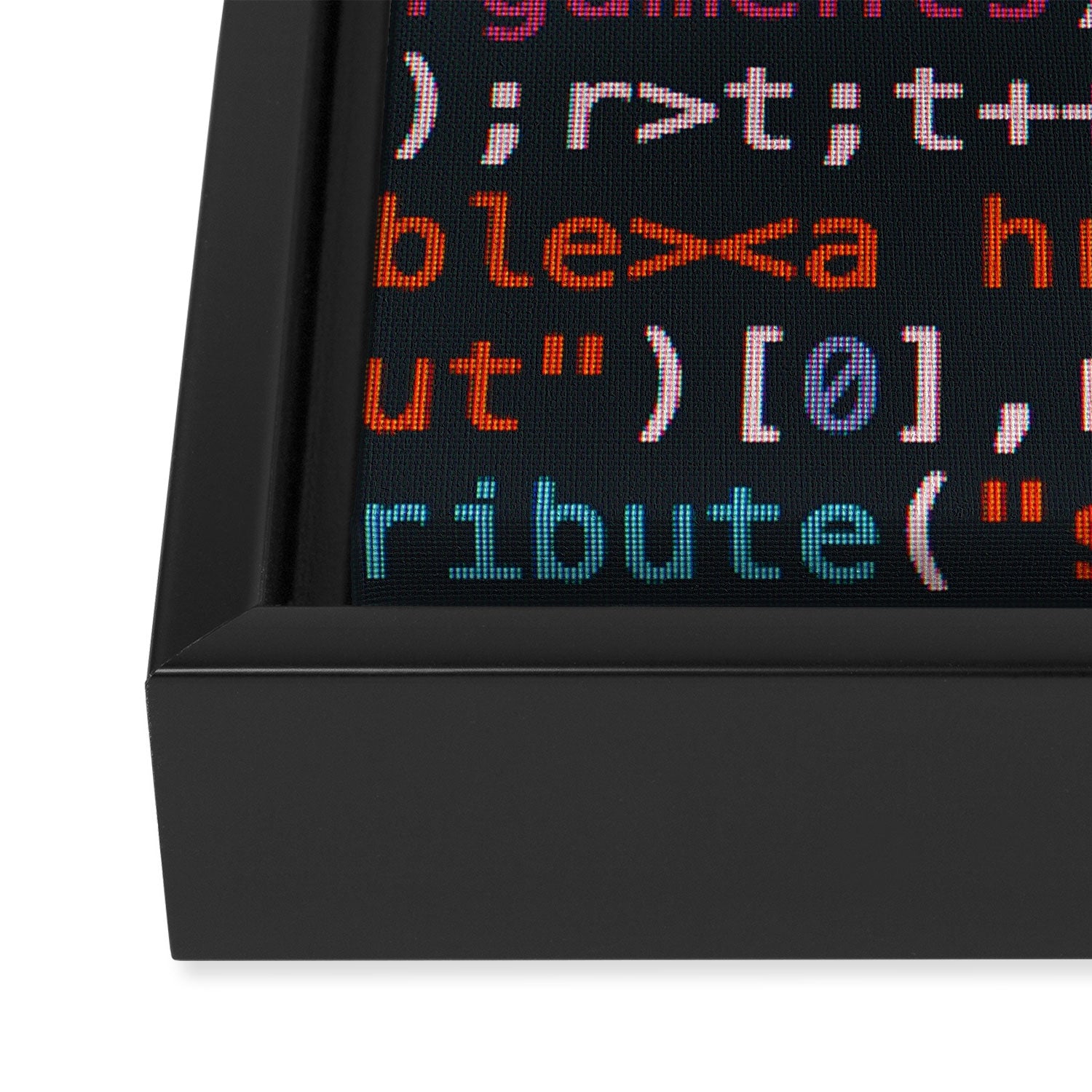 Computer Science Code Framed Canvas Print Gallery Image 3