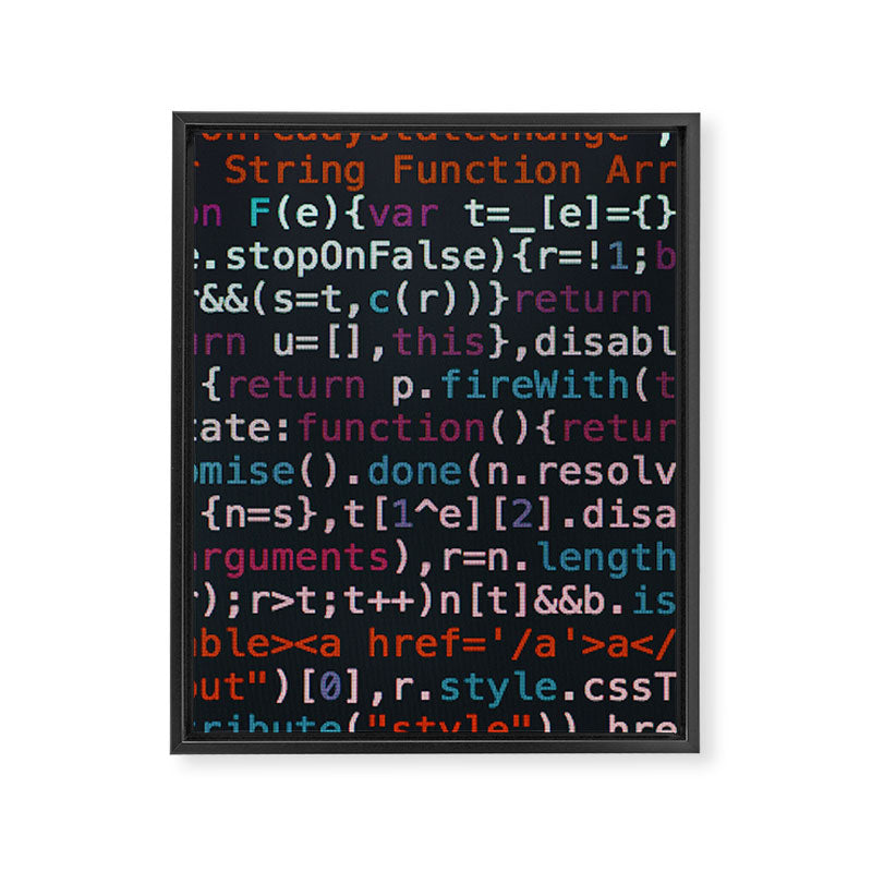 Computer Science Code Framed Canvas Print Gallery Image 6