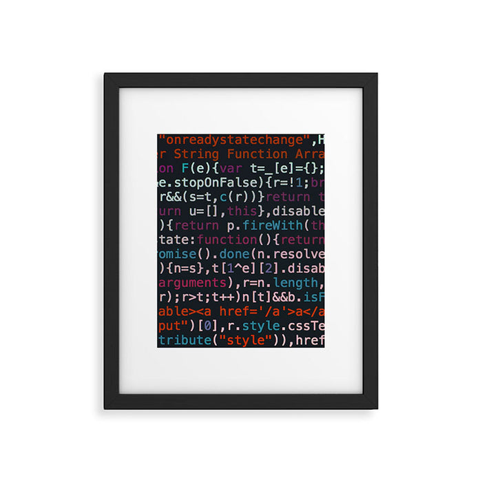 Computer Science Code Framed Art Print Gallery Image 1