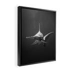 Hammerhead Shark (Black and White) Framed Canvas Print Gallery Image 2