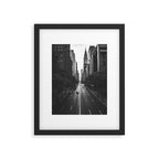 New York City (Black and White) Framed Art Print Gallery Image 5