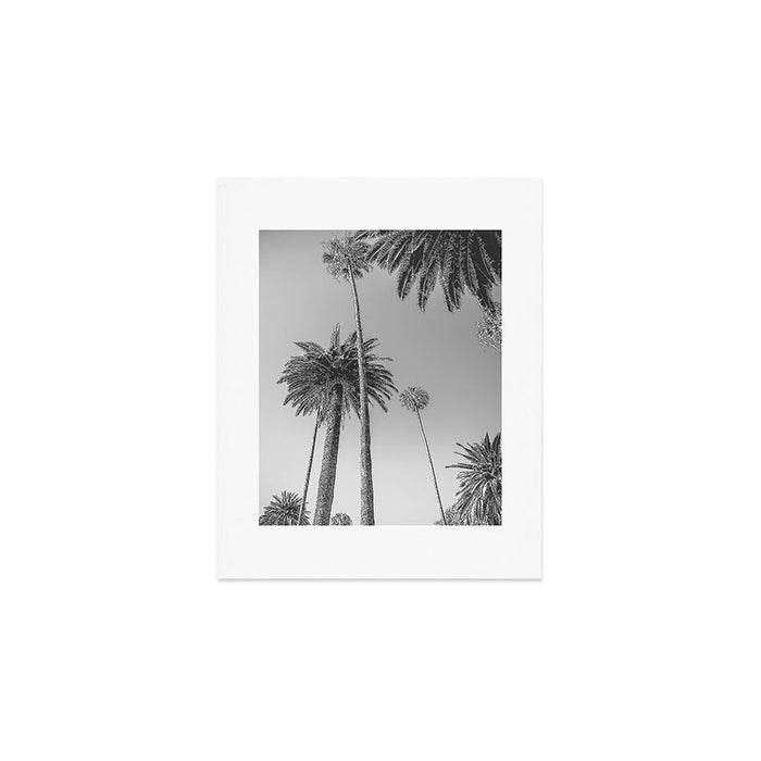 Palm Trees (Black and White) Art Print Gallery Image 1