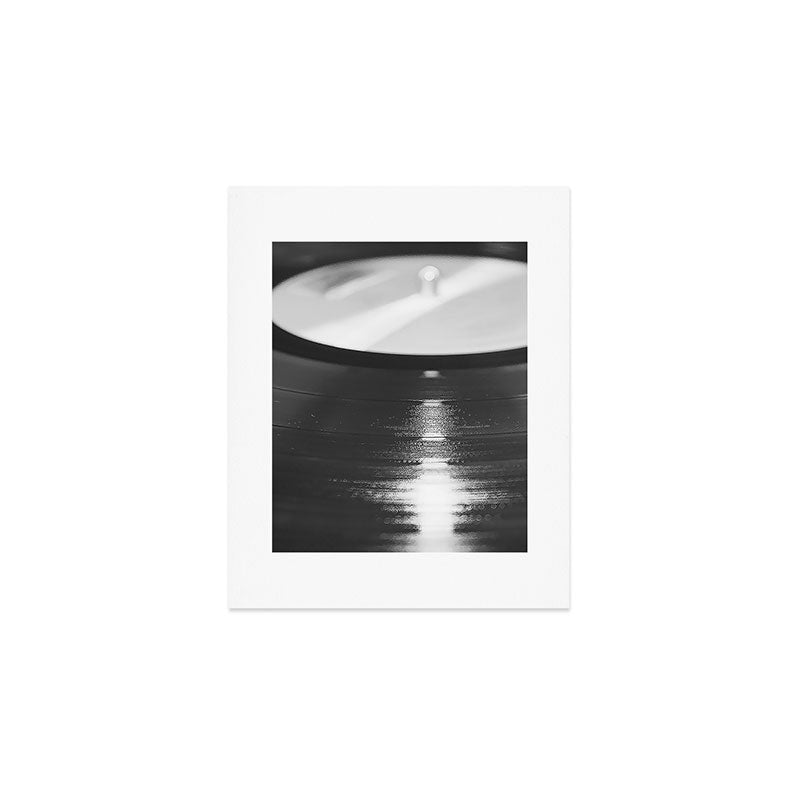 Record (Black and White) Art Print Gallery Image 1