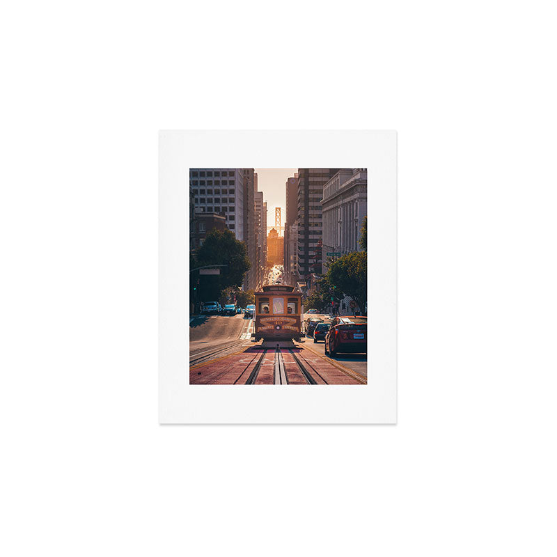 San Francisco Trolley (Color) Art Print Gallery Image 1