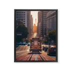 San Francisco Trolley (Color) Framed Canvas Print Gallery Image 6