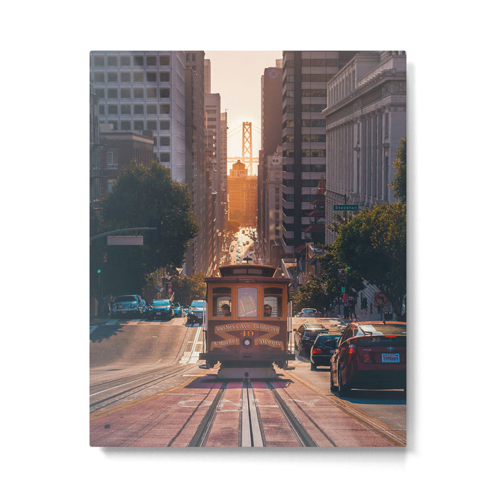 San Francisco Trolley (Color) Metal Print Gallery Image 1