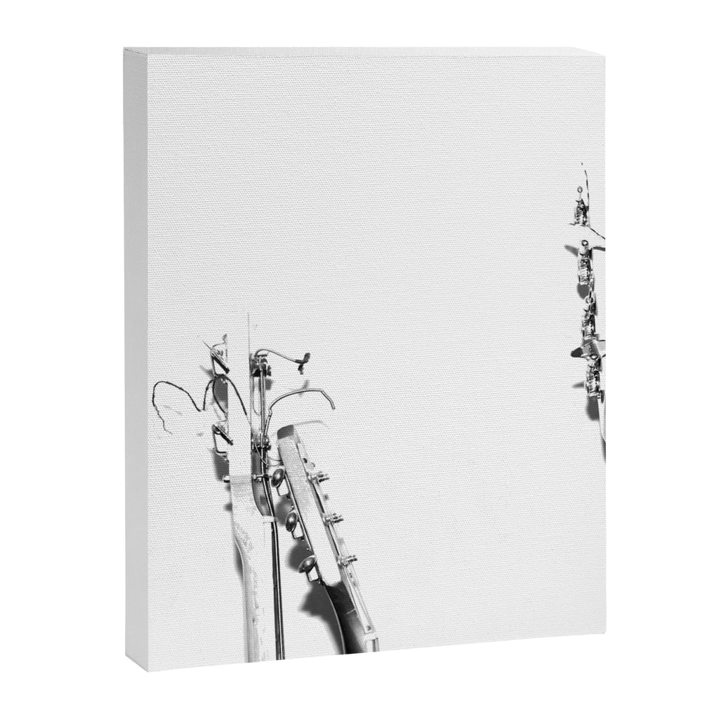 The Guitars (Black and White) Canvas Print Gallery Image 6